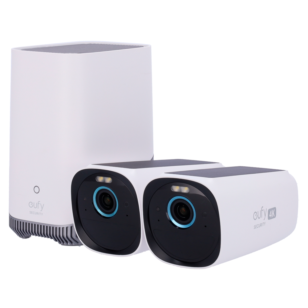 Pack Caméra Eufy extérieure Solaire WiFi 4K (eufyCam S330)