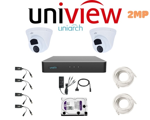 [PACKUN-HDCVI-2-2MP] "Pack 2 (2MP) UNIARCH"