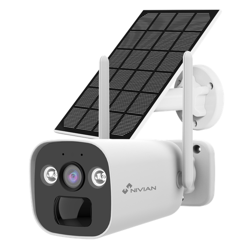 [NV-CAM01-SOLAR4G] Nivian Caméra Extérieur 4G + Panneau Solaire 2K (NV-CAM01-SOLAR4G)