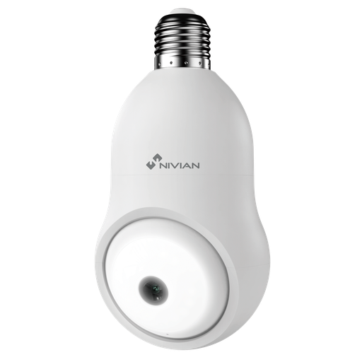 [NVS-IPC-BULB1] Nivian Caméra Ampoule Wi-Fi 360° 3MP (Se visse sur douille) (NVS-IPC-BULB1)