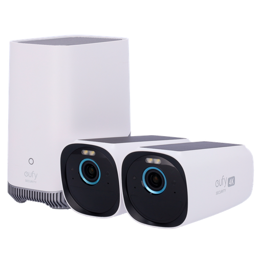 [EUFY-CAM3-S330] Pack Caméra Eufy extérieure Solaire WiFi 4K (eufyCam S330)