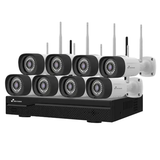 [NV-KIT1630W6-8CAM] Kit Vidéosurveillance Nivian 3MP (NV-KIT1630W6-8CAM) - 8 caméras incluses (Enregistreur jusqu'à 16 caméras)