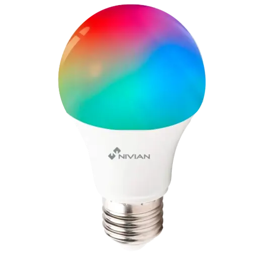[NVS-BULB-RGBW-9E27-W] Nivian Ampoule LED Wi-Fi