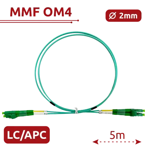 [SF-LC-APC-LC-APC-OM4-DX-5M-A] SF-LC-APC-LC-APC-OM4-DX-5M-A