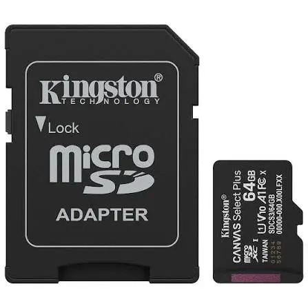 [SDCS3/64GB] Carte microSDXC Canvas Select Plus Gen3 64 Go 100 Mo/s A1 + adaptateur